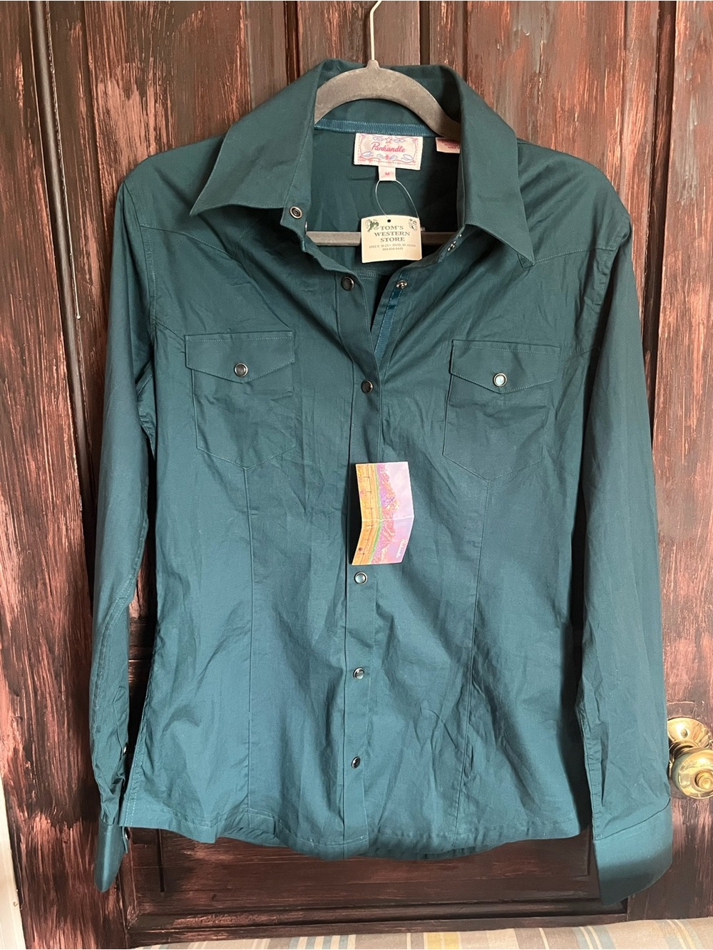 Panhandle Teal Lightweight Pearl Snap Shirt